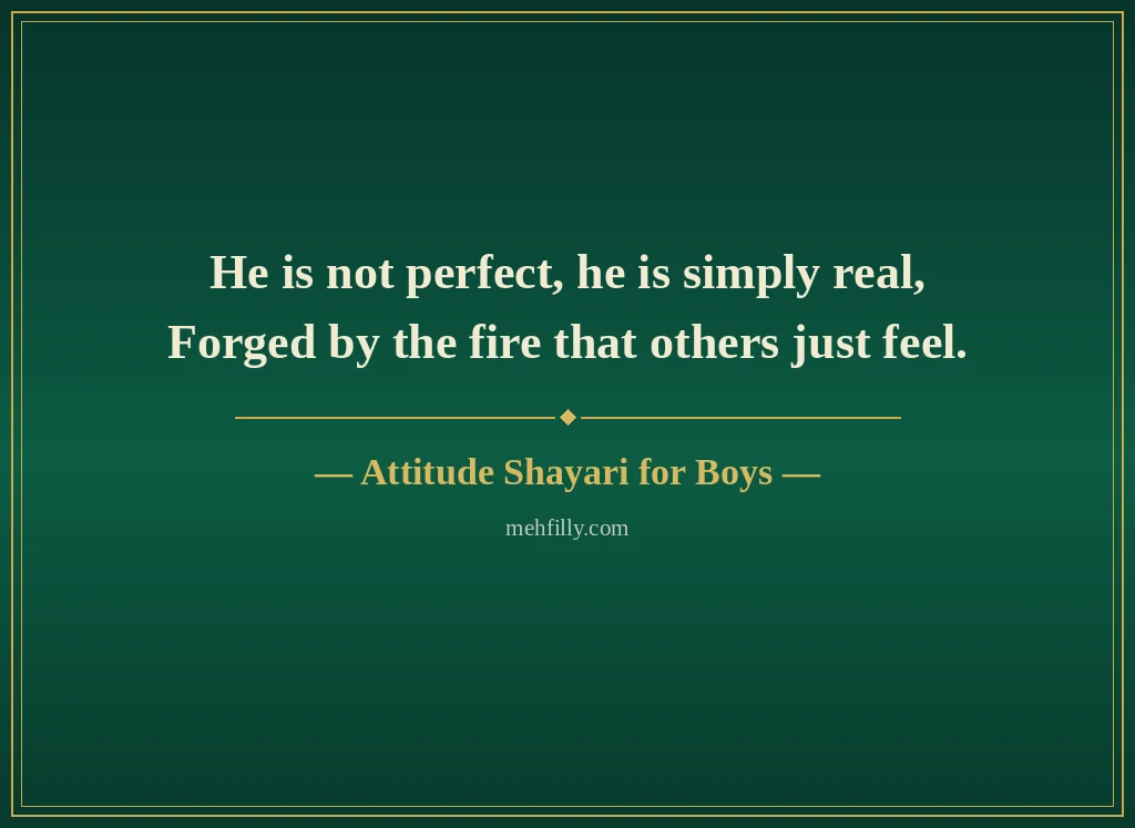 Attitude Shayari in English by Attitude Shayari for Boys - Mehfilly