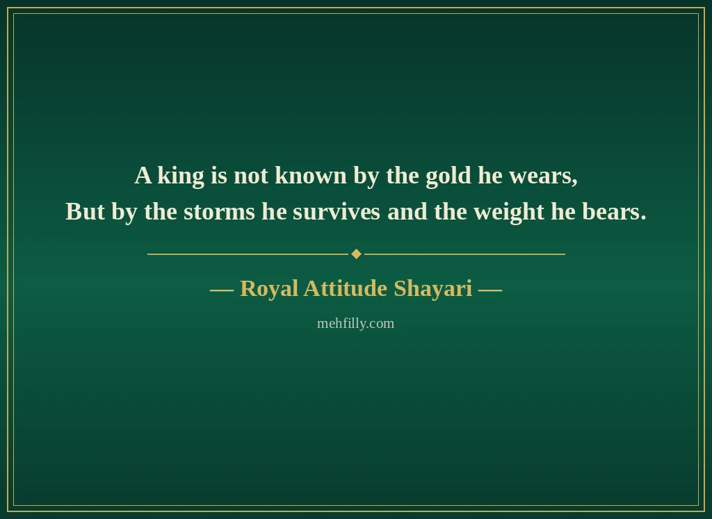 Attitude Shayari in English by Royal Attitude Shayari - Mehfilly